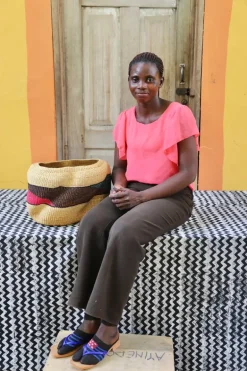 A Pebble (Art Basket) by Modesta Adongo