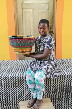Drum Basket by Dorcas Anabillah