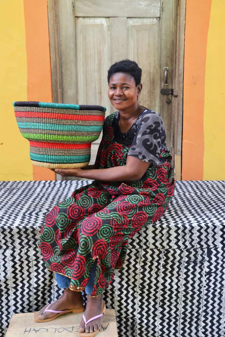 Drum Basket by Selina Apasinore