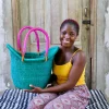 Dyed Nyariga Basket (Large) by Joyce Adagaam