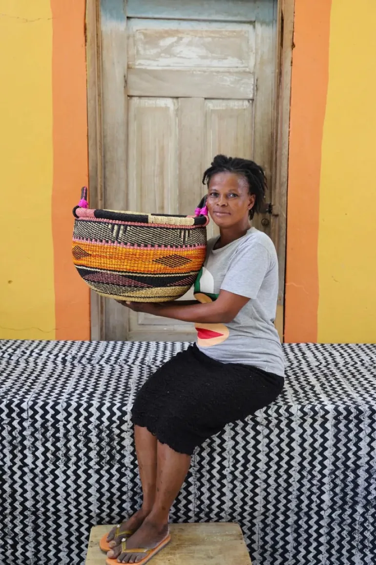 Gbenka Storage Basket (Large) by Assibi Ayelma