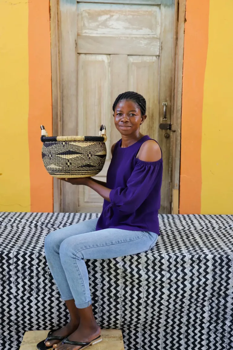 Gbenka Storage Basket (Small) by Lizzy Afore