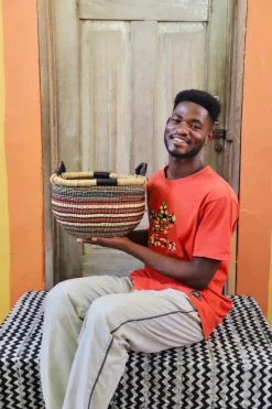 Gbenka Storage Basket (Small) by Paul Apasinore