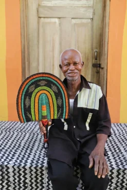 Handwoven Fan - by Ndene Ayamga
