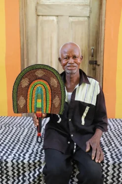 Handwoven Fan - by Ndene Ayamga
