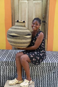 Jemima 10 Cows Basket by Joyce Adagaam