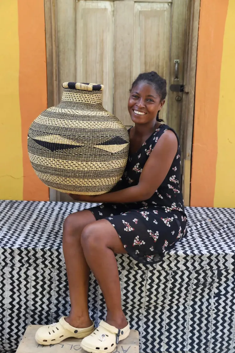 Jemima 10 Cows Basket by Joyce Adagaam