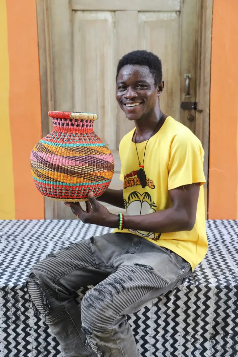 Jemima 10 Cows Basket (Tiny) by Ayine Atibillah