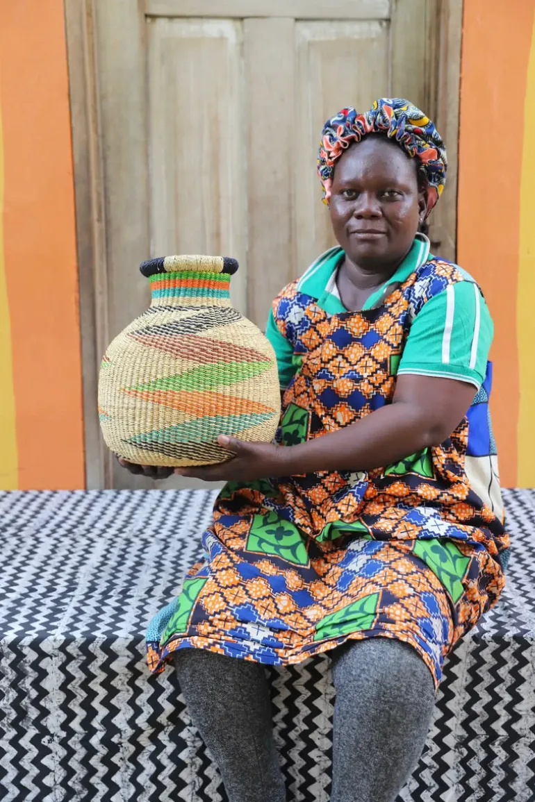 Jemima 10 Cows Basket (Tiny) by Teni "11" Ayine