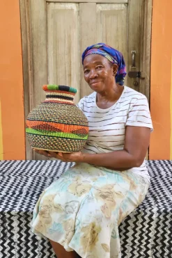 Jemima 10 Cows Basket (Tiny) by Nmalebna Amita