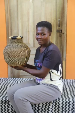 Jemima 10 Cows Basket (Tiny) by Mama Nsoyine