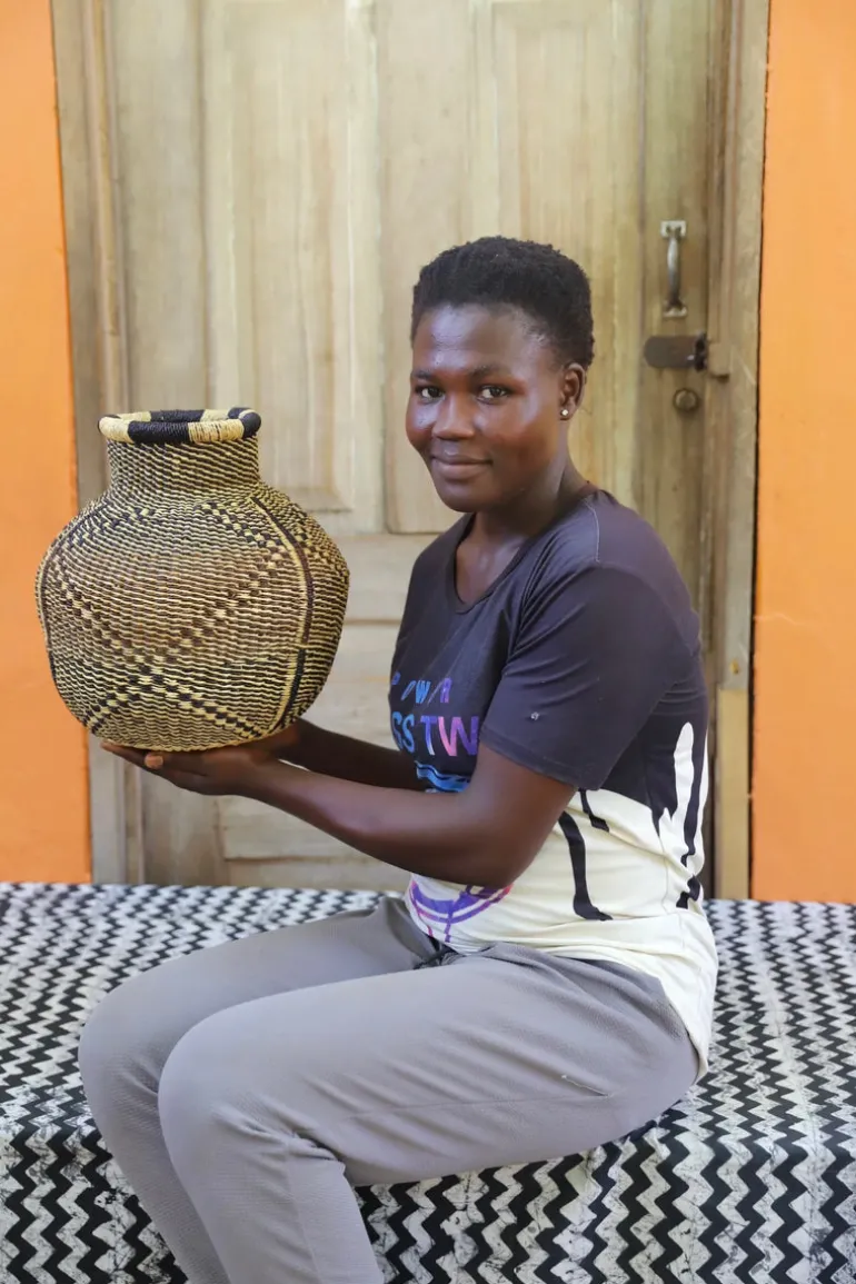 Jemima 10 Cows Basket (Tiny) by Mama Nsoyine