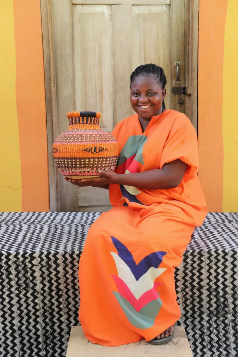 Jemima 10 Cows Basket (Tiny) by Nsobillah Gifty