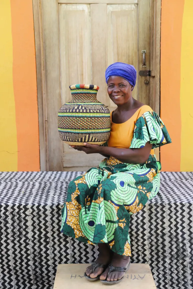 Jemima 10 Cows Basket (Tiny) by Abii Asoba