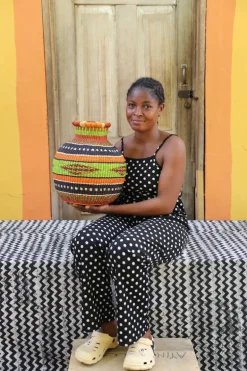 Jemima 10 Cows Basket (Tiny) by Joyce Adagaam