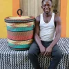 Laundry Basket with Lid (Large) by Abraham Akolgo