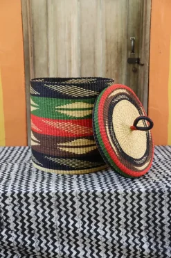 Laundry Basket with Lid (Large) by Cletus Apaweo