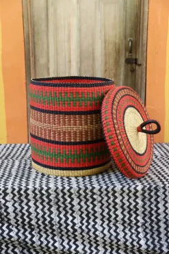 Laundry Basket with Lid (Large) by Bright Amoore