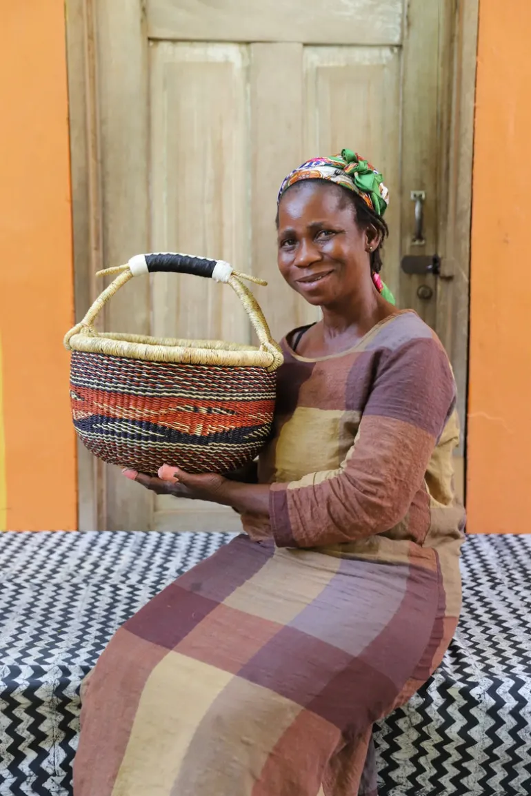 Market Basket (13" Round) by Nsomah Ayine