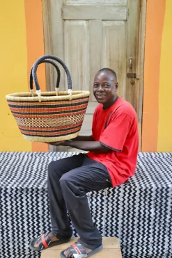 Oval Basket (Large) by Peter Abentara