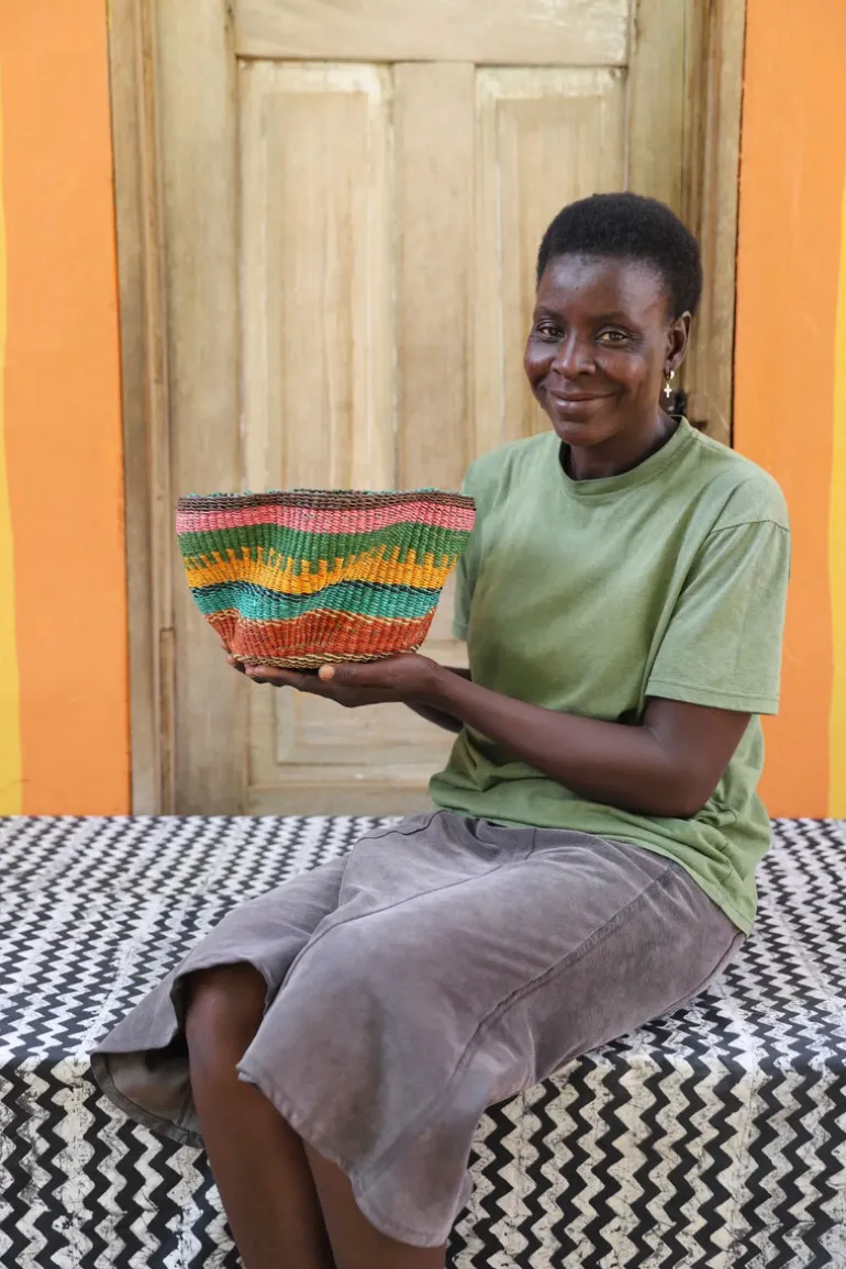 Pakurigo Wave Basket (Tiny) by Asokiyine Adongo