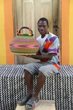Pot Basket (Large) by Clement Akoo