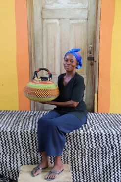 Pot Basket (Small) by Azupoka Nyaaba