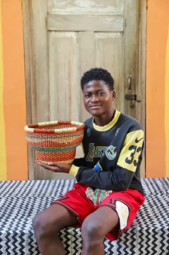Tiny Drum Basket by Ayingasum James