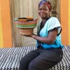 Tiny Drum Basket by Blessing `Nyaaba