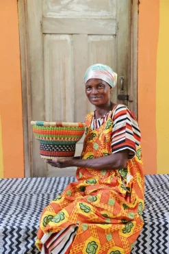 Tiny Drum Basket by Assibi Abisika