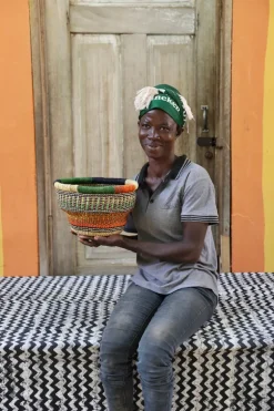 Tiny Drum Basket by Baba Faustina