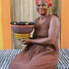 Tiny Drum Basket by Mary Ayinbora