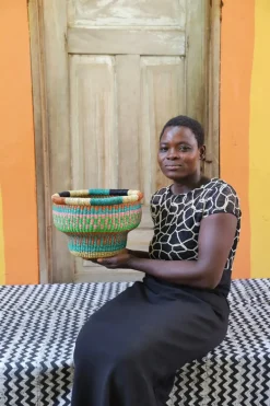 Tiny Drum Basket by Talata Apoore