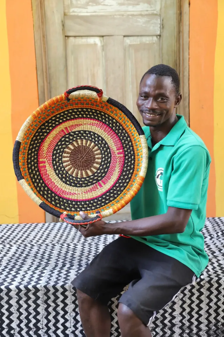 Woven Tray - Double Weave (Small) by Clement Ako