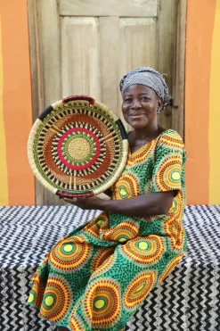 Woven Tray - Double Weave (Very Small) by Alamiah Abugre