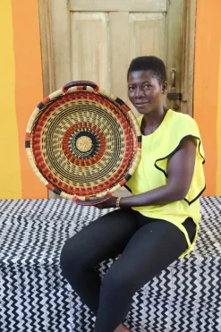 Woven Tray - Single Weave (small) by Latifa Fuseini
