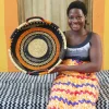 Woven Tray - Single Weave (small) by Zenatu Akelsiyine