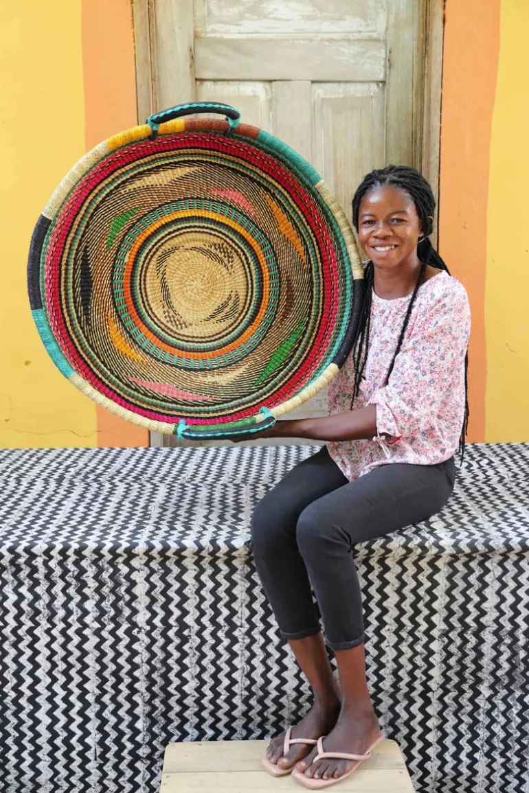 Woven Tray (Large / DOUBLE WEAVE) by Lizzy Afore