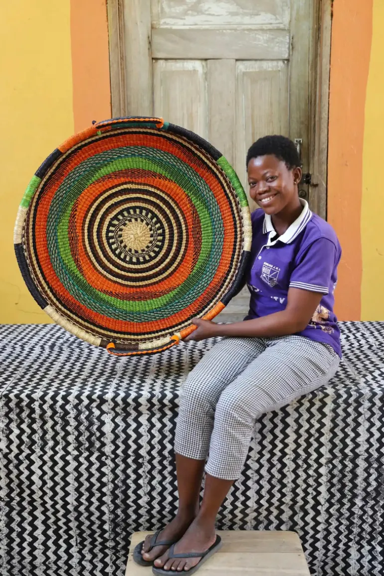 Woven Tray (Large / DOUBLE WEAVE) by Paulina Atinga
